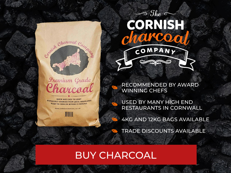 Premium Grade Charcoal from the Cornish Charcoal Company.