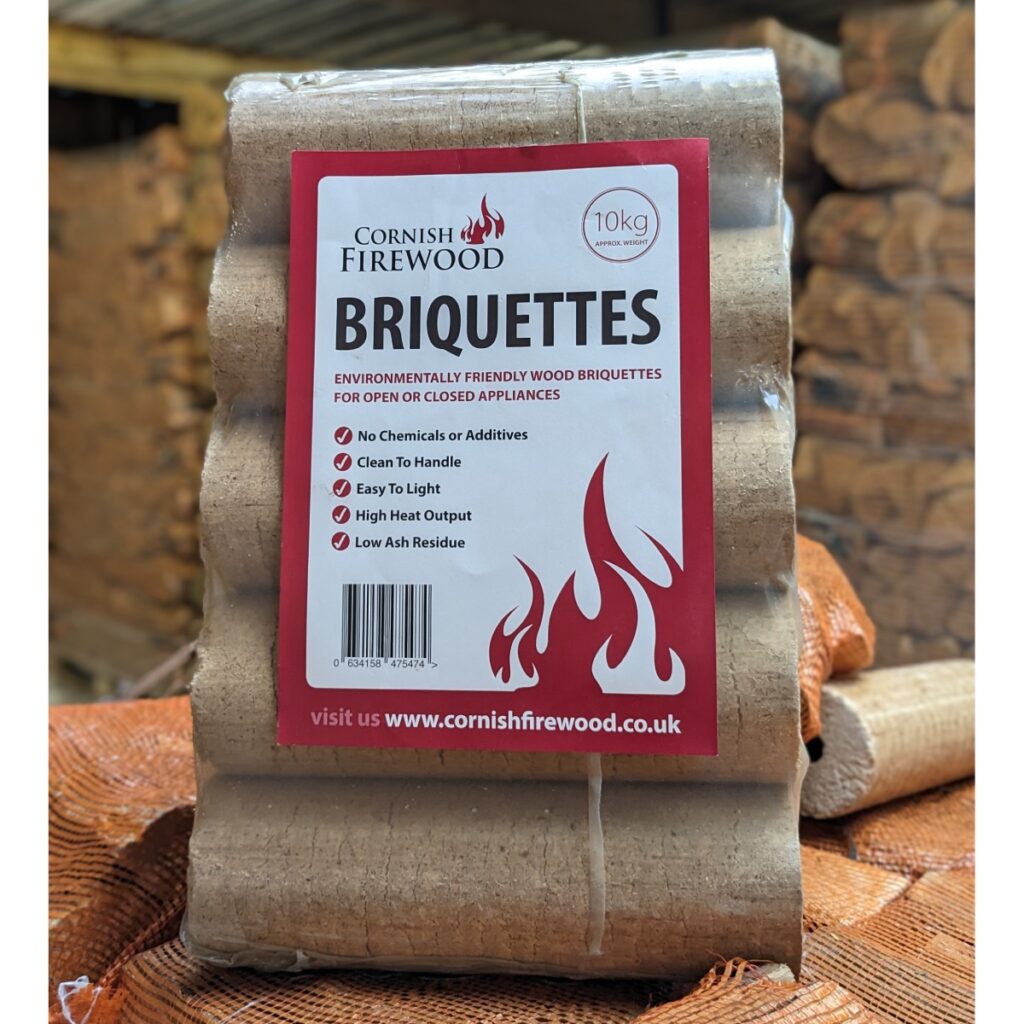 Buy Hardwood Briquette Logs in Cornwall from Cornish Firewood