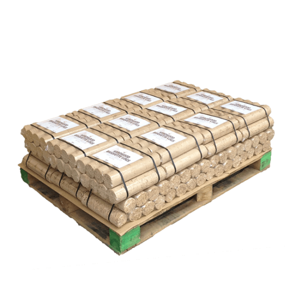 Hardwood Briquette Logs - Quarter Pallet